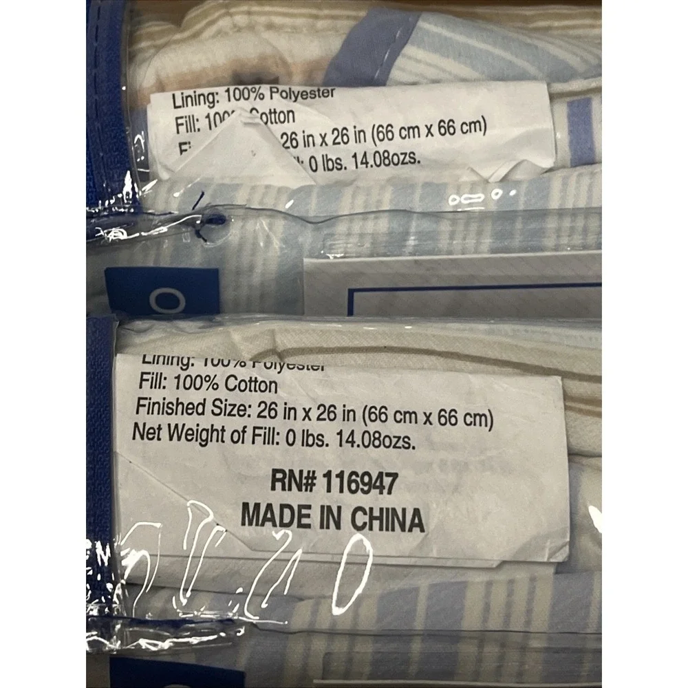 Southern Tide Wild Dunes Patchwork Euro Pillow Shams 26